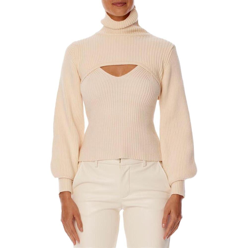 NEW LBLC THE LABEL erikka two piece sweater in creme